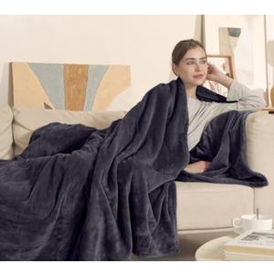 COZYTY Heated Blanket Electric Blanket Full Size, Super Soft Cozy Upgraded Flannel Heating Blanket with 6 Heating Levels & 1-10 Hours Auto Off, Fast Heating & Overheat Protection, 72" x 84", Dark Gray