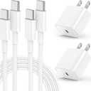 iPhone 17 16 15 Fast Charger, 20W USB C Charging Block for Apple iPhone 17 Pro Max/17 Air/16 Pro/15 Plus, iPad 12/11 inch/Mini/6 Gen,Wall Plug Power Adapter Cube Brick/6ft Type C to C Cable Cord Long
