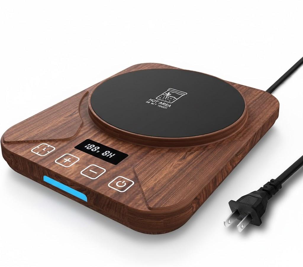 Sourdough Starter Warmer Mat - 24H Timer - Precise 1F Thermostat Control (70-100F) - Smart Memory Warming On/Off - Fits Jars Up to 40oz - Perfect for Home Baking (Brown)