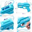 Dsmile Water Guns for Kids Adults, Outdoor Water Toys-2 Pieces Dual Nozzles Squirt Guns for Swimming Pool Beach Outdoor Water Toys