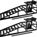 2 Pack 5t 11000Lbs Hydraulic Car Ramps - Adjustable Height Low Profile Vehicle Lift Ramps for Cars, Trucks, and Trailers
