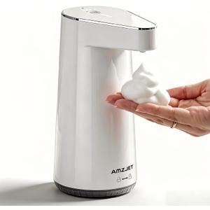2026 Patent Edition Automatic Soap Dispenser Touchless, 300ml Hand Soap Dispenser with 4 Adjustable Foam Levels, IPX5 Waterproof Rechargeable Foaming Soap Dispenser for Kitchen & Bathroom