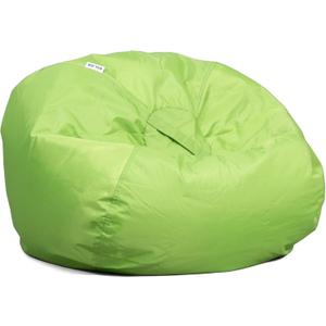 Big Joe Classic Bean Bag Chair, Spicy Lime Smartmax, Durable Polyester Nylon Blend, 2 feet Round (Single)