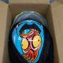 TRIANGLE Kids Motorcycle Helmets Youth Full Face Helmet Lightweight with 2 Visors DOT Approved (Medium, Glossy Blue)