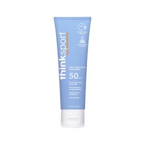 Thinksport SPF 50 Mineral Sunscreen Safe, Natural Sunscreen for Sports & Active Use - Water Resistant Sun Cream UVA/UVB Sun Protection Vegan, Reef Friendly Sun Lotion, 3 Fl Oz (Pack of 1)