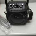 Karaoke Machine, Portable Bluetooth Speaker with 2 Wireless Microphones for Adults & Kids with Lights, Karaoke Microphone with PA System Supports USB/TF/REC/FM/AUX for Home Party Home System Packages (Black)