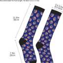 Compression Socks Knee High Circulation Support Socks For Women Men Athletic Running Hiking Travel (One Size, Usa Flag Softball)