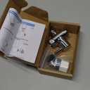 Brass Faucet Diverter Valve with Aerator, Faucet Adapter for Sink Hose Attachment, 3 Way Faucet Splitter with Male Thread Adapter, Faucet Connector for Bathroom/Kitchen(Chrome)