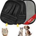 Aiwojiujiu 2 PCS Pet Hair Removal Glove for Cats & Dogs, Newly Pro Five-Finger Electrostatic Pet Hair Remover Gloves, Magic Brush Pet Hair Removal Tool (Black, L)