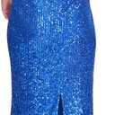 Kensie Women's Sleeveless Cowl Neck Midi Dress Size 2 (Blue)