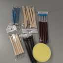 Luney Clay Tools Kit, 25 PCS Ceramics Polymer Clay Sculpting Modeling Pottery Tools Kit, Air Dry Clay for Adults, Pottery Craft, Dotting, Baking, Carving, Drawing, Molding, Modeling, Shaping