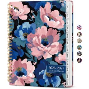 Planner 2026-2027, Jul 2026-Jun 2027 Academic Monthly & Weekly Planner