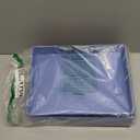 RHONZHAO Letter-Size Tray, 2 PCS A4 Plastic Stackable Paper Tray, Desk Drawer Organizer for Office, School, Home Storage (2X Blue)