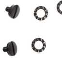 Beretta Allen/Hex Handle Slotted Head Screws Kit for 92/96/98 Series, 4 Screws and 4 Washers, Matte Black, Assorted (EU00017)