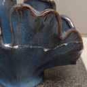 Uiddo Ceramic Sponge Holder,Sponge Holder for Kitchen Sink,Compact Sink Caddy OrganizerScouring Pad and Dish Sponge Holders,Farmhouse Kitchens Decor Cute Kitchen Gadgets Accessories(Blue)