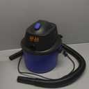 Koblenz WD-2L Portable Wet Dry Vacuum, 2-Gallon 2 PHP Suction Plus Blower Vacuum Cleaner for Liquids, Dust, Pet Hairs, 10' Reach, Ideal for Home, Car, Garage, Shop, Accessories Included, Blue/Black