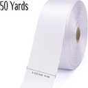3 x 1-1/2 inch, White Ribbon for Gift Wrapping 50 Yards Perfect Wedding Party Wreath Sewing DIY Hair Accessories Decoration Floral Hair Balloons Other Projects