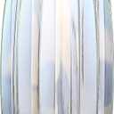 Modern Ribbed Glass Vase for Flowers, Candles and Decorative Accents  Black, Grey, Amber, Clear and Colored Tall/Short Vase for Centerpieces and Home Table Decor (Clear, H11.8inch)