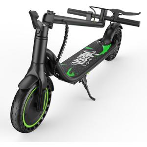 Electric Scooter for Adults, Max 15 Miles Range & 19 MPH Speed, Power by 350W Motor, 8.5" Solid Tire, Lightweight Cruise Control Foldable E Scooter Commute, Dual Brakes, Max Load 265 LBS