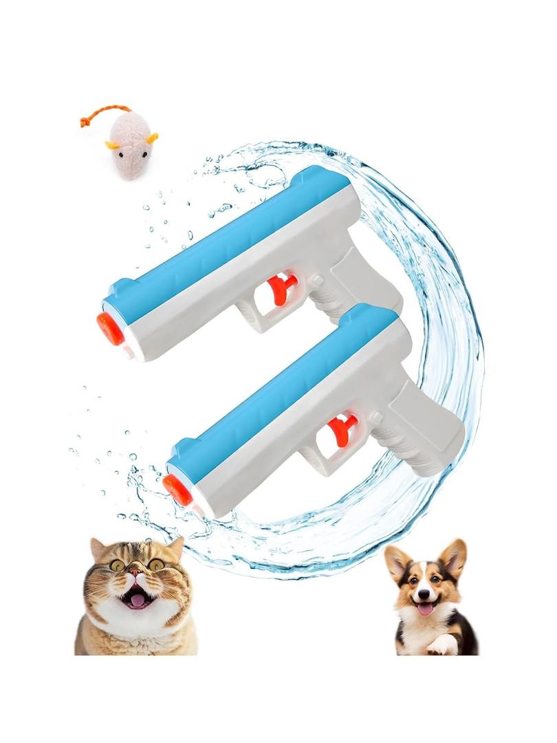 Carivozen Squirt Spray for Cats Dogs Training, Cat Deterrent, Water Spray Pistols for Dogs Cats Pets Training, Adults Size, 2 Pack, [Upgraded v3.0]