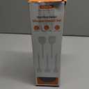 600F Heat Resistant Kitchen Utensil: U-Taste 13.6" Extra Long Silicone Cooking Tools Set, Food-Grade Non-Stick Solid and Slotted Turner Spatula, Mixing Spoon, and Soup Ladle (5 Pieces, Aqua Sky)