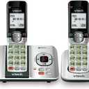VTech CS6529-2 2-Handset Cordless Phone with Answering Machine, Caller ID/Call Waiting, DECT 6.0, Handset Speakerphone, Silver/Black