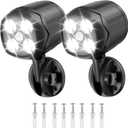 Battery Operated Motion Outdoor Waterproof Lights, 800 Lumen Bright Battery Powered Night Activation Security Spotlight for Porch, Trash Can, Stairs, Garage (2 Pack)