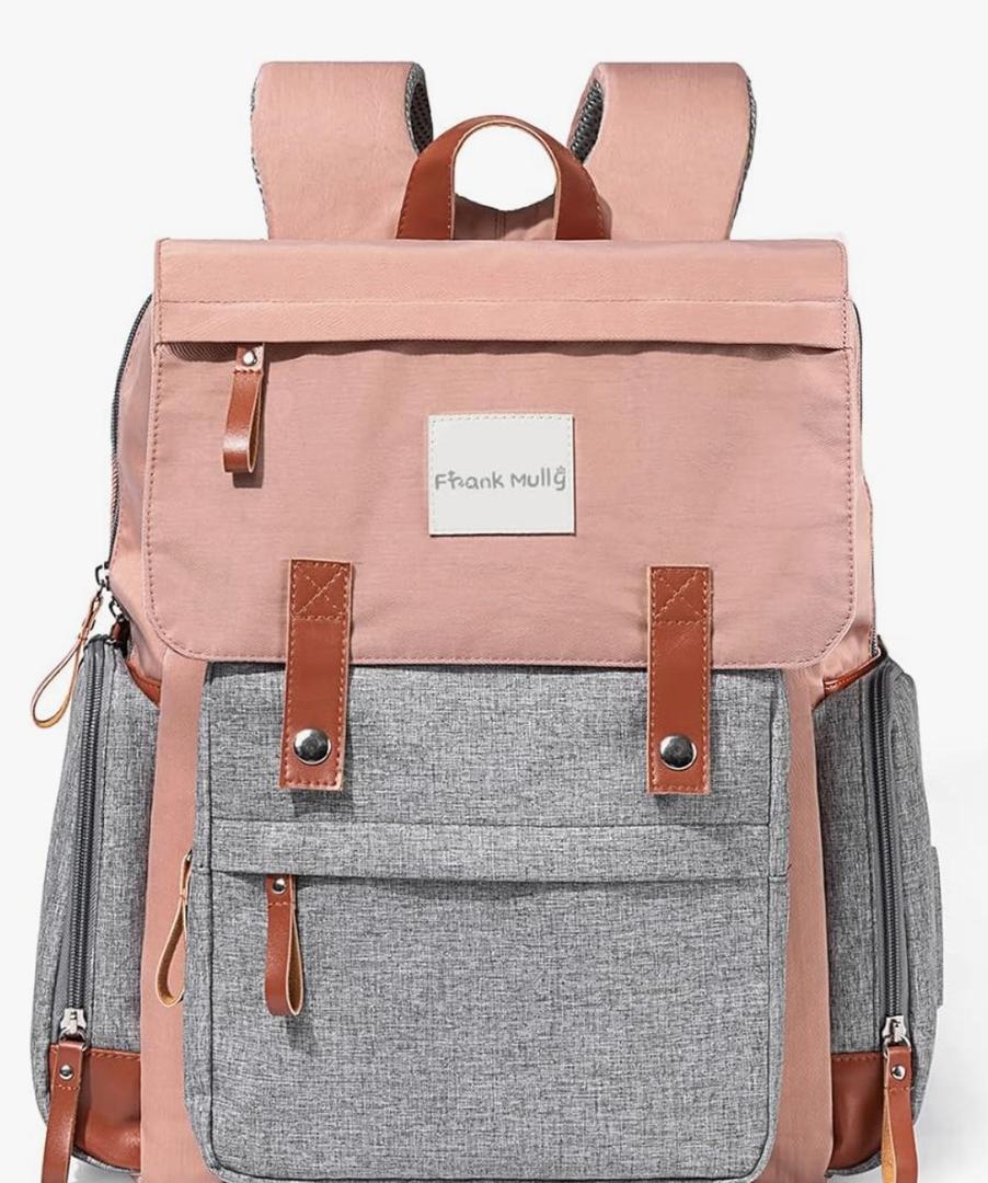 Frank Mully Diaper Bag Backpack Large Multifunction Travel Baby Bag for Mom Dad Pink1