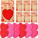18 Pcs Valentine's Day Gift Heart Shape Cute Sticky Notes with Holders Party Favors Self-Adhesive Red Pink Sticky Notes Personalized Exchange Gifts for Coworker School Office Organizer
