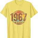 55th Birthday Vintage 1967 Classic Shirt Retro Bday 1967 T-Shirt, Size: L, Female