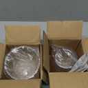 Small Glass Amber Stripe Lamp Shades Set of 2 Art Blown Lampshades,1.3lb,3.35" Top x 4.92" Diameter x 4.72" Height,Replacement Mini Lamp Shade for Floor Lamp Table Wall Lamp Chandelier Island Decor