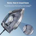 Steam Iron for Clothes Rapid Heating, 1700W Iron Burst of Steam, Non-Stick Ceramic Soleplate, Auto shutoff, Anti-Drip, Self-Cleaning, 10.14oz Water Tank Ironing Clothes for All Fabrics, Grey