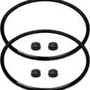 2PCS 09985 Pressure Canner Sealing Ring Gasket for Presto 01745 01751 01755 01781 01782, Fits for presto Pressure Cooker 16 18 23 Quart, 4 Overpressure Plug, Pressure Canner Parts