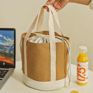 Insulated Lunch Bag with Temperature Control, Reusable Lunch Tote, Larger Capacity Lunch Organizer, Leakproof Wide-Mouth Design, Easy-Clean Fabric for Work, Picnics, Travel (Brown)