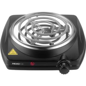 Single Burner Hot Plate Electric, 1000 Watts Electric Burner with 5.5" Coiled Element, Adjustable Temperature, for Dorm, Office, Home, Camp, Compatible for All Cookwares
