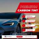 RockRose 5% Premium Carbon Car Window Tint Film 20 in x 10FT 2PLY Charcoal Privacy Film UV, Heat Blocking Tint for Car or Home Adhesive Film Easy Shrink, Plotter Friendly Pro Grade
