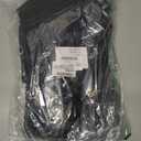 JinRuiKJ Poly Mailers with Handle 12x15.5 Inch 50 Pcs, Self Sealing Shipping Bags for Clothing, Easy to Carry Packaging Bags for Small Business - Pure Black