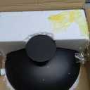 Large Decorative Bowl, Modern Resin Pedestal Bowl for Home Decor, Stylish Fruit Bowl for Kitchen Counter, Chic Key Holder for Entry Table, Matte Black