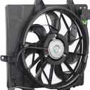 BOXI 620-052 Radiator Cooling Fan Assembly Fit for 2006 2007 2008 2009 2010 Chrysler PT Cruiser with 4-Pin Connector excluding Turbo Models 5179470AA
