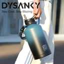 DYSANKY Insulated Water Bottle with Portable Carrier Bag for Outdoor 64 oz