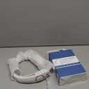 CIVPOWER Neck Fan: Portable Personal Neck Cooling Rechargeable Bladeless Fan - Hands Free 3 Speed 4000 mAh Battery USB Operated Wearable Headphone Design - for Men Women Outdoor Indoor (White)