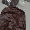 Smiry Waterproof Pu Leather Seat Covers for Dining Room Chairs Set of 4, Stretch Fit Removable Washable Kitchen Chair Seat Slipcovers Protector, No Rear Covers, Coffee