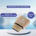 4K HDMI Dummy Plug, Virtual Monitor Emulator, Headless Display Adapter, EDID Emulator, Supports 4096x2160@60Hz, 3840x2160@60Hz, 2560x1440@60Hz for Windows, Mac, Linux Plug & Play 