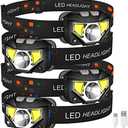 LHKNL Headlamp Flashlight,2 -Pack Lumen Ultra Bright LED Rechargeable Headlight with White Red Light,Waterproof Motion Sensor Head Lamp,8 Mode for Outdoor Camping Running Cycling Fishing