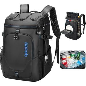 36 Can Waterproof Cooler Backpack, Insulated Leakproof Lunch Cooler Bag