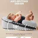 Tummy Time Pillow Baby Lounger Pillow Reduce Spit-Up Anti Overflow Design for Baby Comfort and Feeding Support
