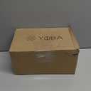 YoBa Thick Acrylic Tissue Box Holder Rectangular Clear Tissue Box Dispenser with 4 Aluminum Legs for Bathroom, Kitchen, Bedroom, Office, Hotels and Restaurant (Clear (Gold Legs), Rectangle)