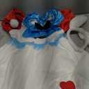 ReliBeauty Easter Costume White Rabbit Costume Kids Bunny Costumes for Girls with Bunny Ears Headband,White (5/120)