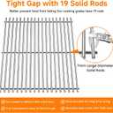66095 Grill Grate Replacement Parts with 66032 Flavorizer Bars & 66795 Heat Deflector, Compatible with Weber Genesis II 300, LX 300 GS4, E&S 310 315 320 325 340, 66802 Grill Parts