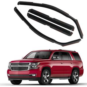 in Channel Rain Guards Fit for 2015-2020 Chevy Tahoe/GMC Yukon/Cadillac Escalade, Durable Window Wind Deflectors, Vent Window Visors Shades Shield, 4PCS
